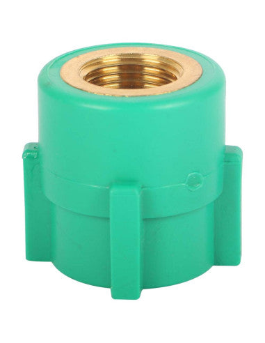 Al Adasani - 50mm (1.5") F Brass PPR Adaptor ادبتر 1.5 سن خارجى اخضر عدسانى