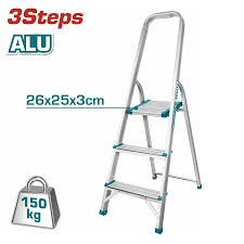 Total - Aluminum 3 Step Ladder