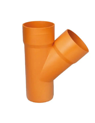 Al Adasani - 110mm (4") PVC Drainage Tee Y Plain Ended