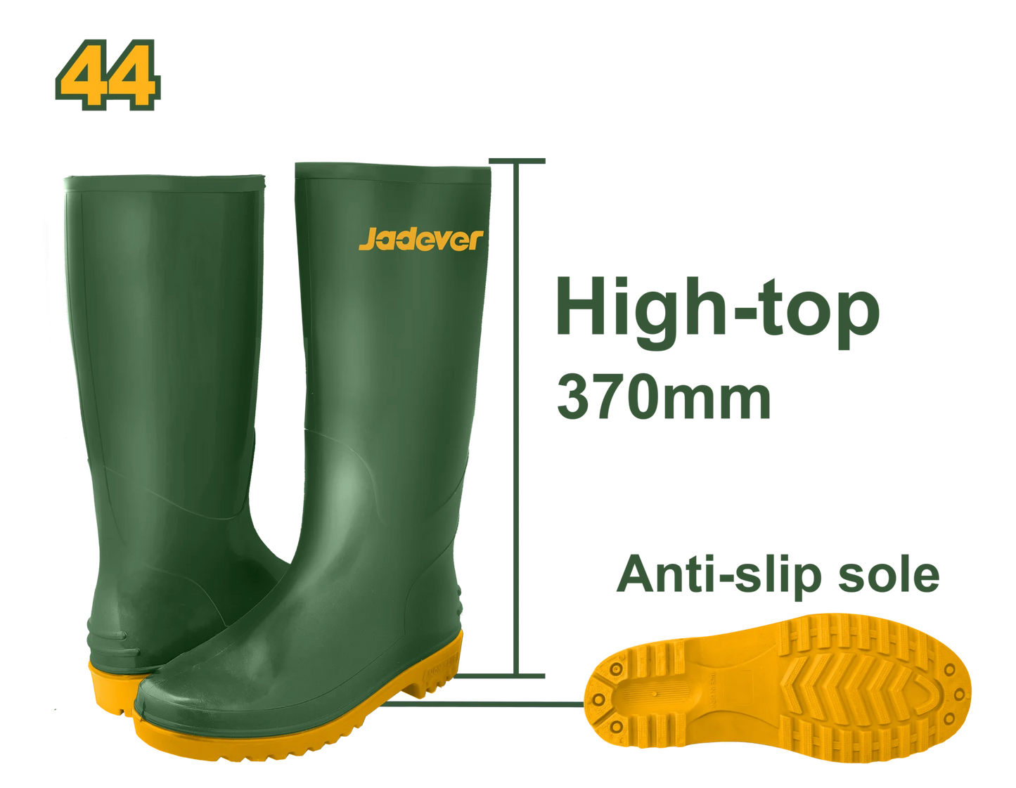 Jadever - Rain Boots 44