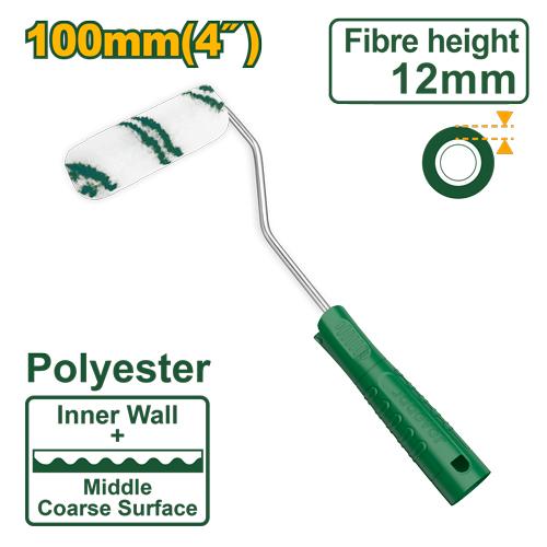 Jadever - 100mm (4") Paint Roller with Plastic Stick