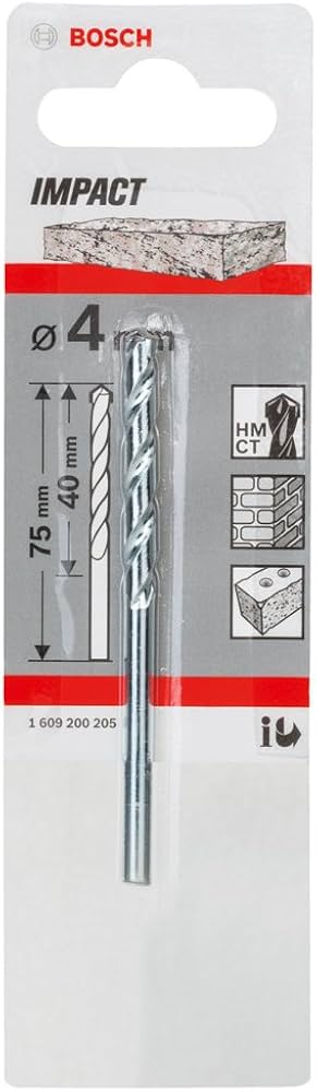 Bosch - 4 x 40 x 75mm Masonry Drill Bit