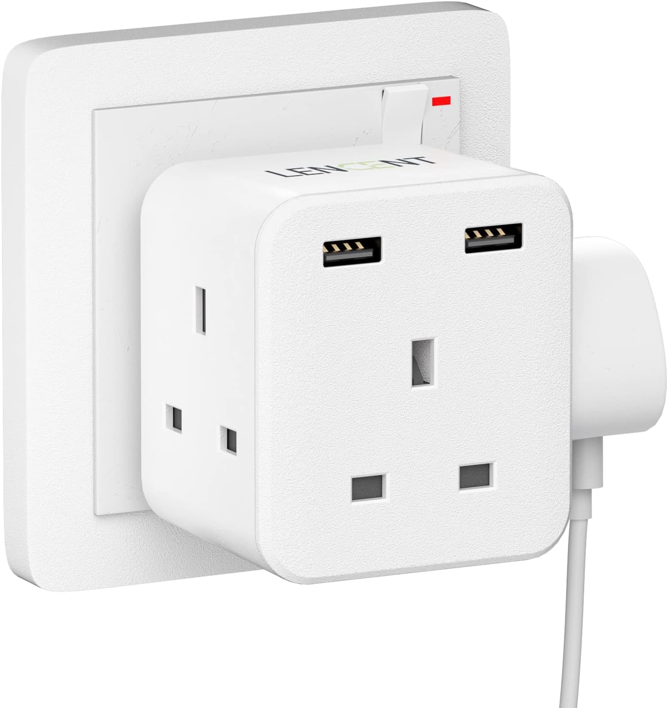 Dachang - 3 Way Multi Adaptor with 2 USB Ports