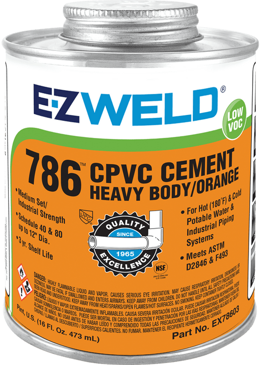 EZ Weld - cPVC Cement بوتكس حار 1/2 ايزى ولد امريكى -- 12