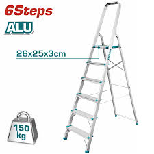 Total - Aluminum 6 Step Ladder