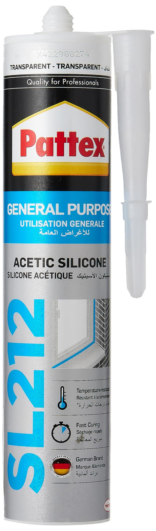 Pattex - Silicone SL212 Transparent 280 ml