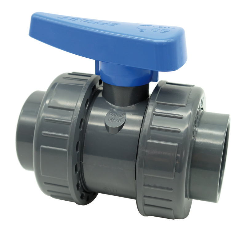 Effast - 63mm (2") uPVC Pressure Double Union Ball Valve