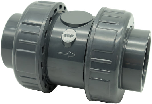 Effast - 50mm (1.5") uPVC Pressure Union Spring Check Valve