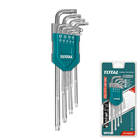 Total - Torx Key Long Arm Set (9 Pcs)