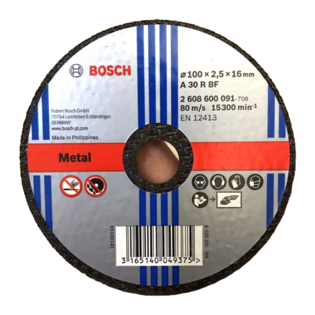 Bosch -  100mm x 2.5mm x 16mm Metal Cut Off Disc