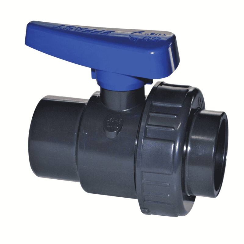 Effast - 90mm (3") uPVC Pressure Single Union Ball Valve