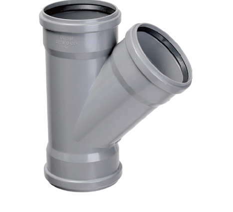 Al Adasani - 50mm (1.5") PVC Drainage Tee Y with Rubber Ring