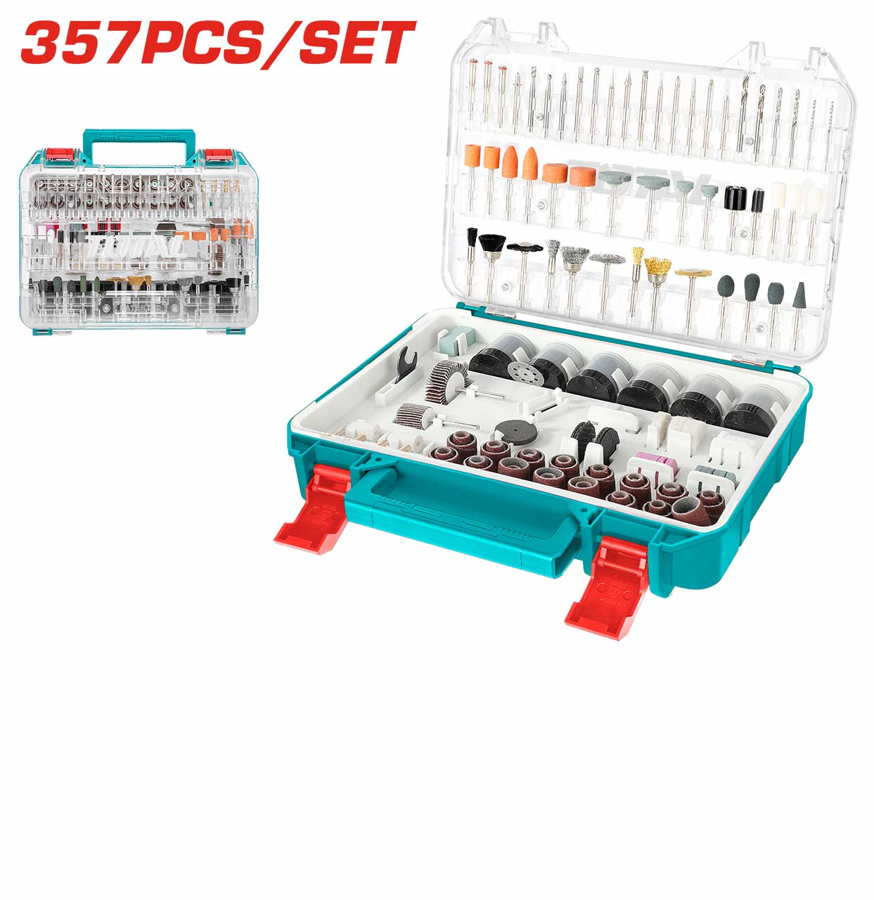 Total - Accessories for Mini Drill (357 Pcs)