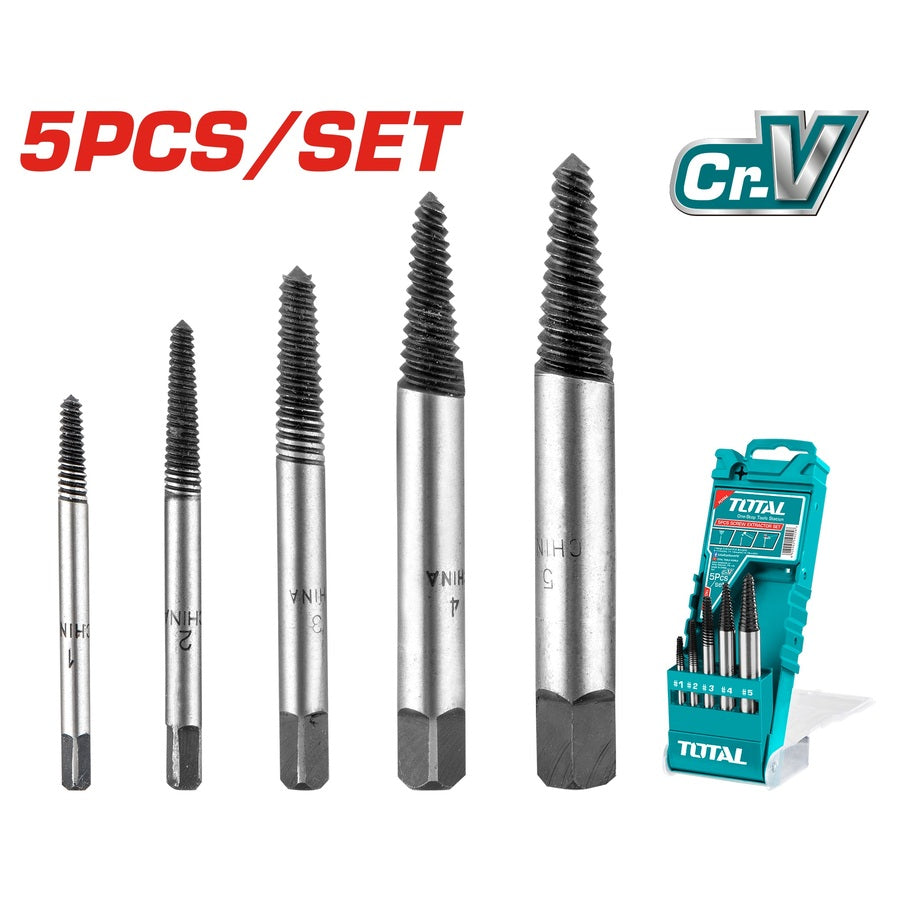 Total - Screw Extractor Set (5 Pcs)