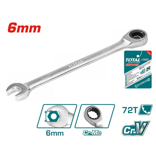 Total - 6mm Ratchet Spanner