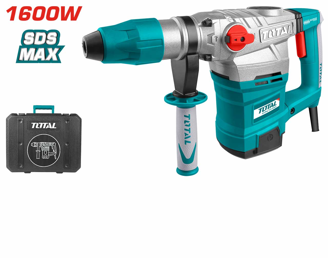 Total - 1600W 9Kg SDS Max Rotary Hammer