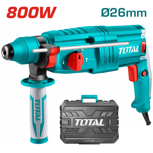 Total - 800W SDS Plus Corded Rotary Hammer Drill