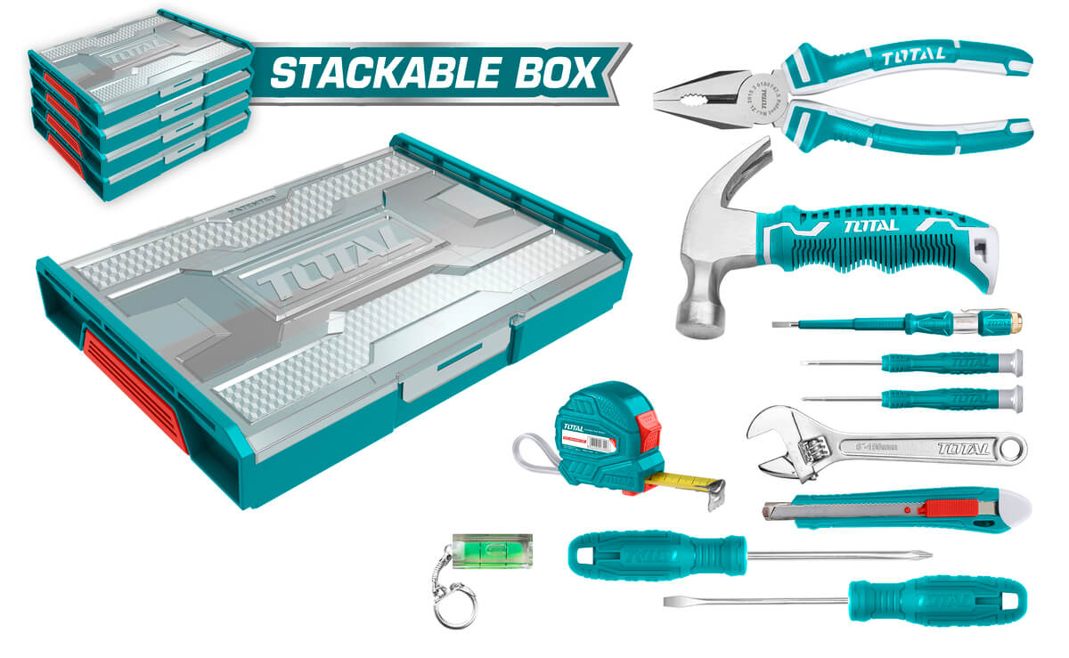 Total - Household Tools Set (11 Pcs)