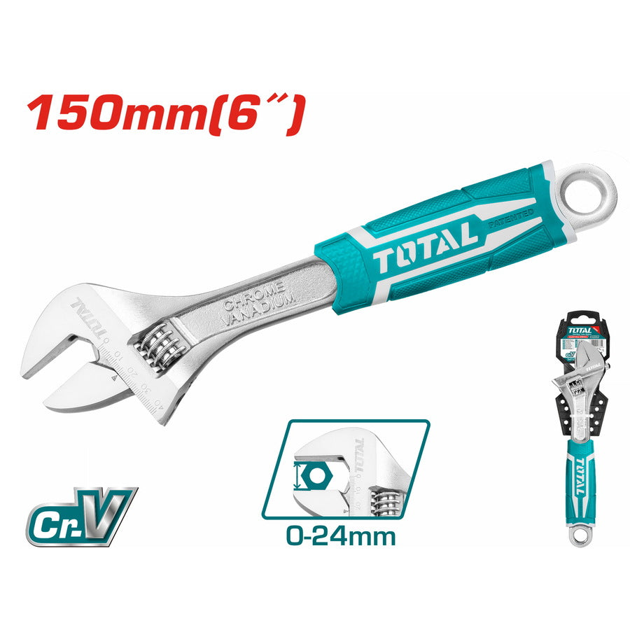 Total - 150mm (6") Adjustable Wrench