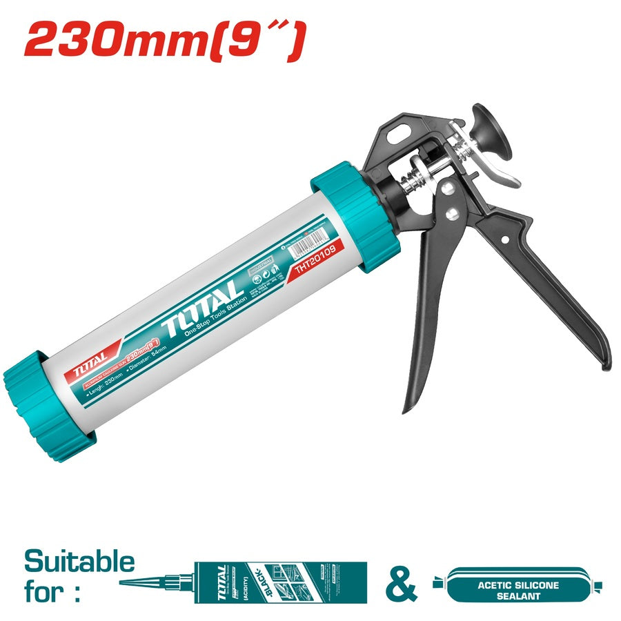 Total - 230mm (9") Aluminum Caulking Gun