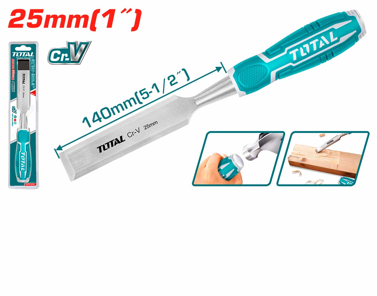 Total - 25mm Wood Chisel