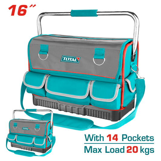 Total - 16" 25 Pocket 20Kg Tool Bag