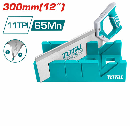 Total - 300mm (12") Mitre Box & Back Saw Set