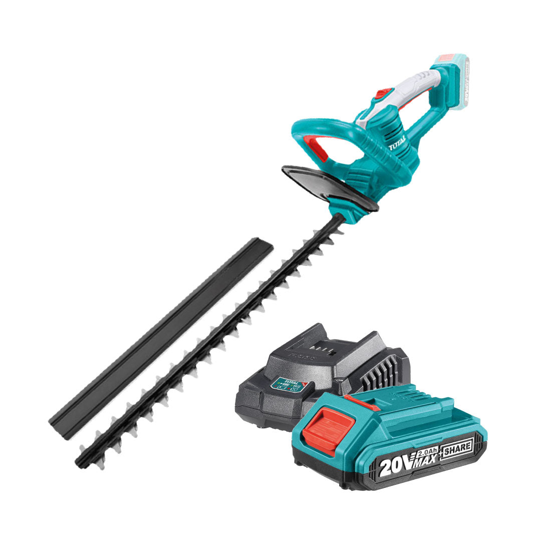 Total - 18" 20V Cordless Battery Hedge Trimmer