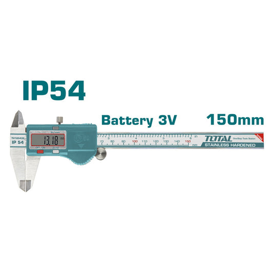 Total - 150mm Max Range Metal Digital Caliper