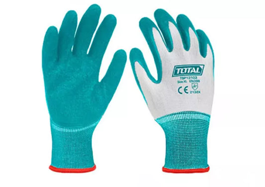 Total - XL Blue Latex Gloves