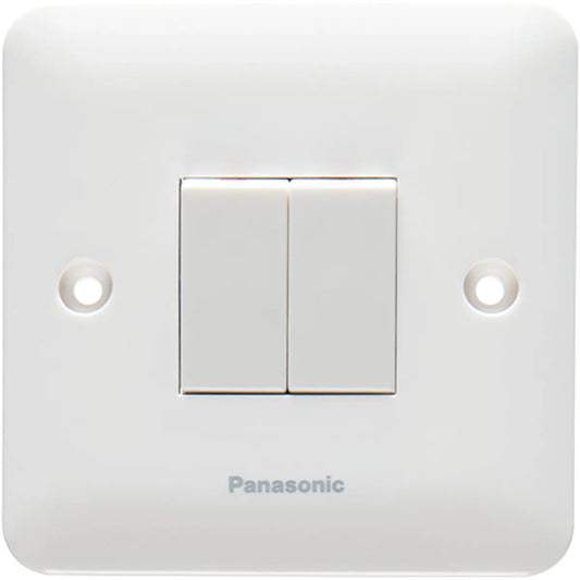 Panasonic - 10A, 2 Gang, Switch