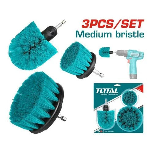 Total - Medium Bristle Brush Set (3 Pcs)