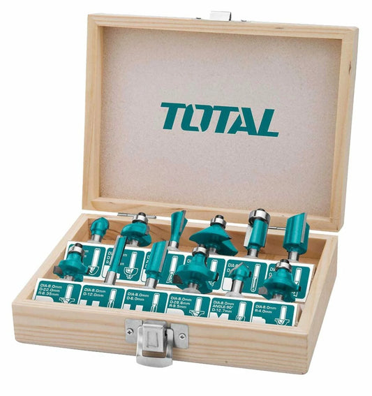 Total - 6mm Router Bits (12 Pcs)