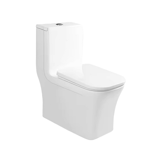 Zotto - 71 x 36 x 78.5 White One Piece Square Toilet