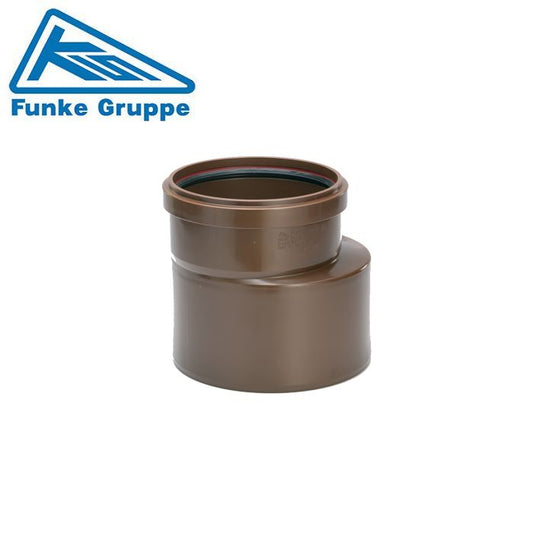 Funke - 8" x 6" PVC Drainage Reducer with Rubber Ring