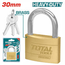 Total - 30mm 84g Brass Heavy Duty Pad Lock