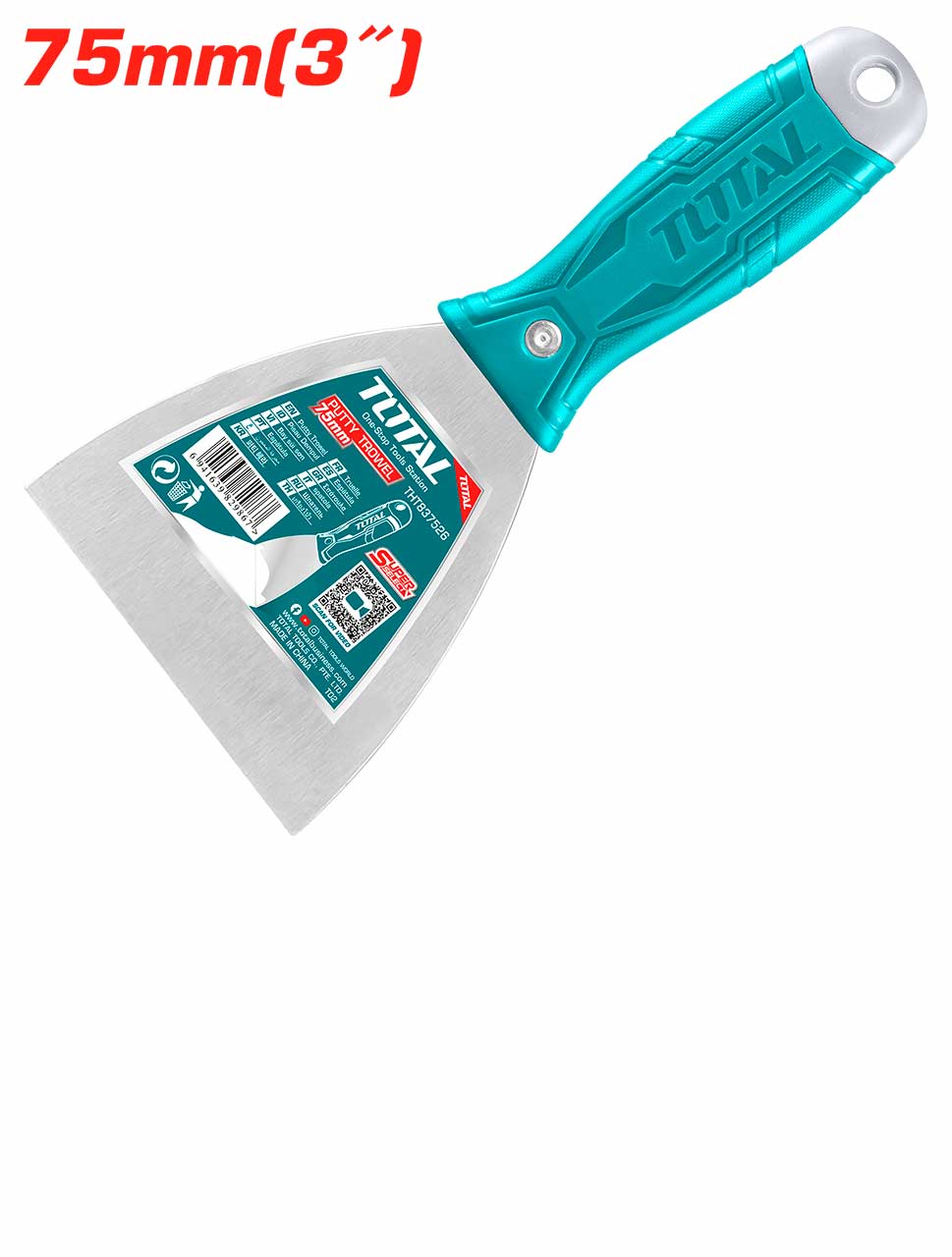 Total - 75mm (3")  Plastic Handle Putty Knife