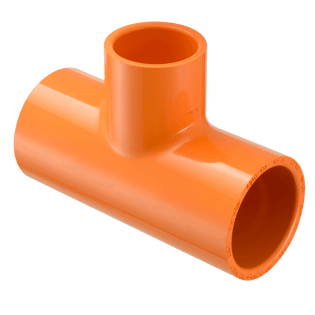 Al Adasani - 4" x 3" PVC Drainage Tee Plain Ended