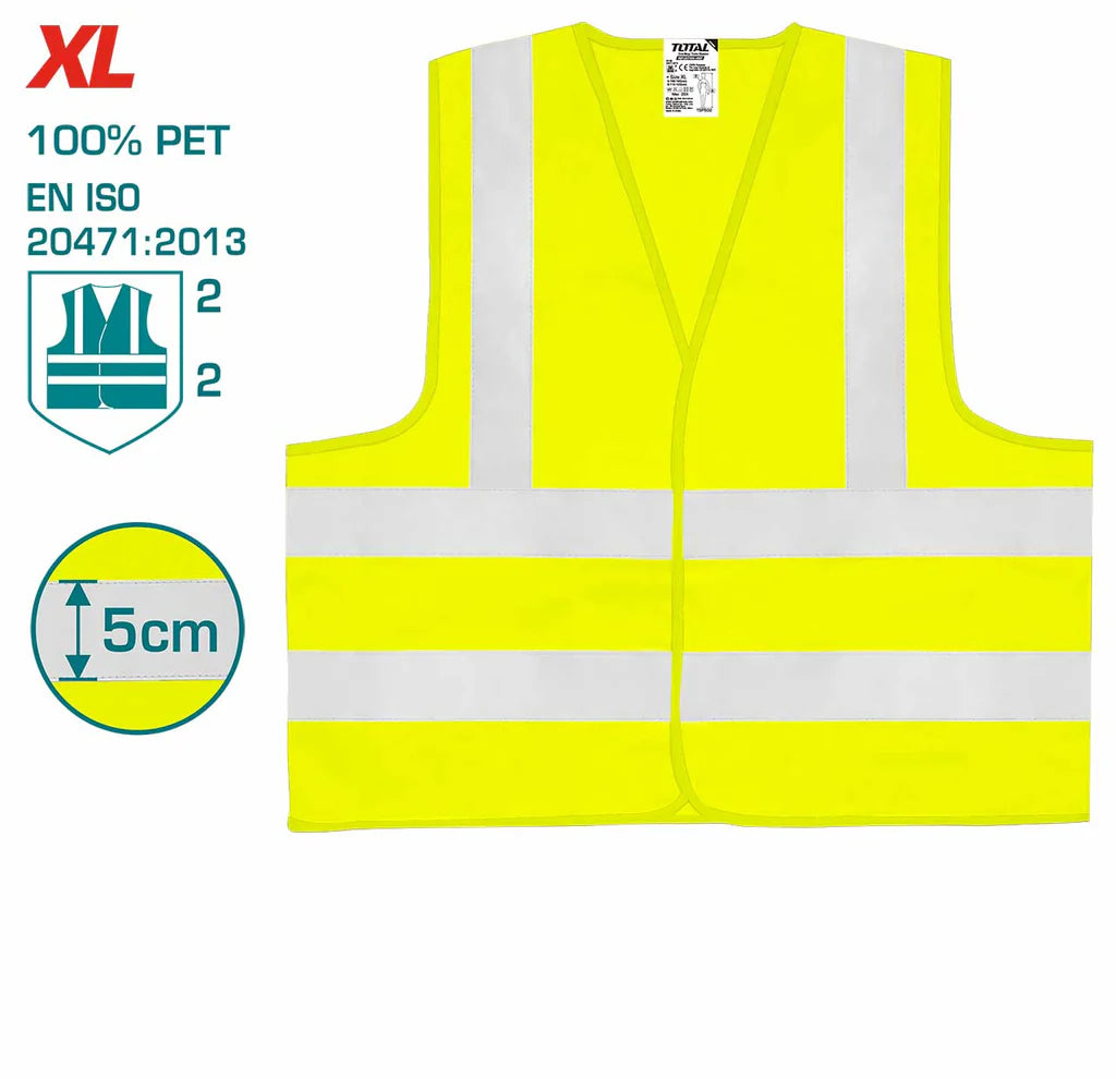 Total - Yellow Reflective Vest XL